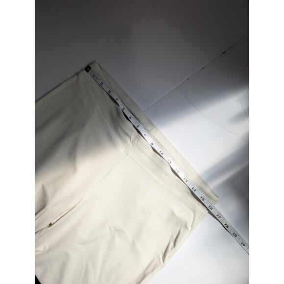 Eileen Fisher Pants Medium Ivory Knit Straight Leg Casual Career - Picture 6 of 8